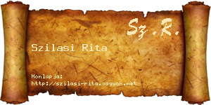 Szilasi Rita névjegykártya